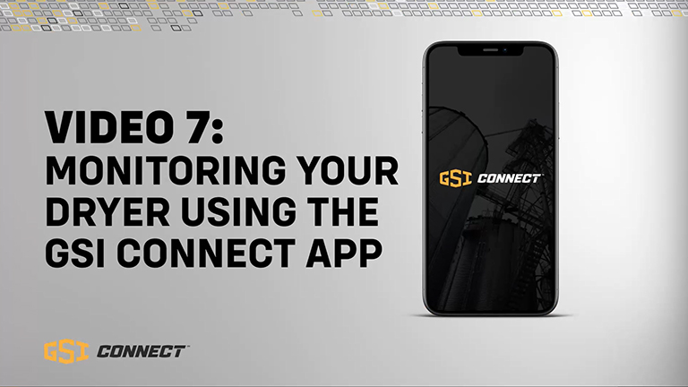 Using GSI Connect to Monitor Your Dryer Video