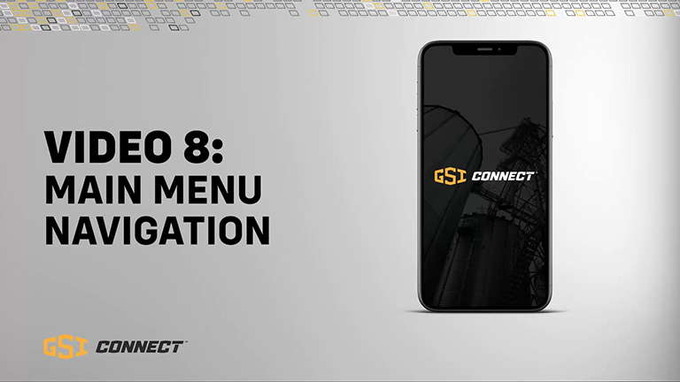 GSI Connect Main Menu Navigation Video